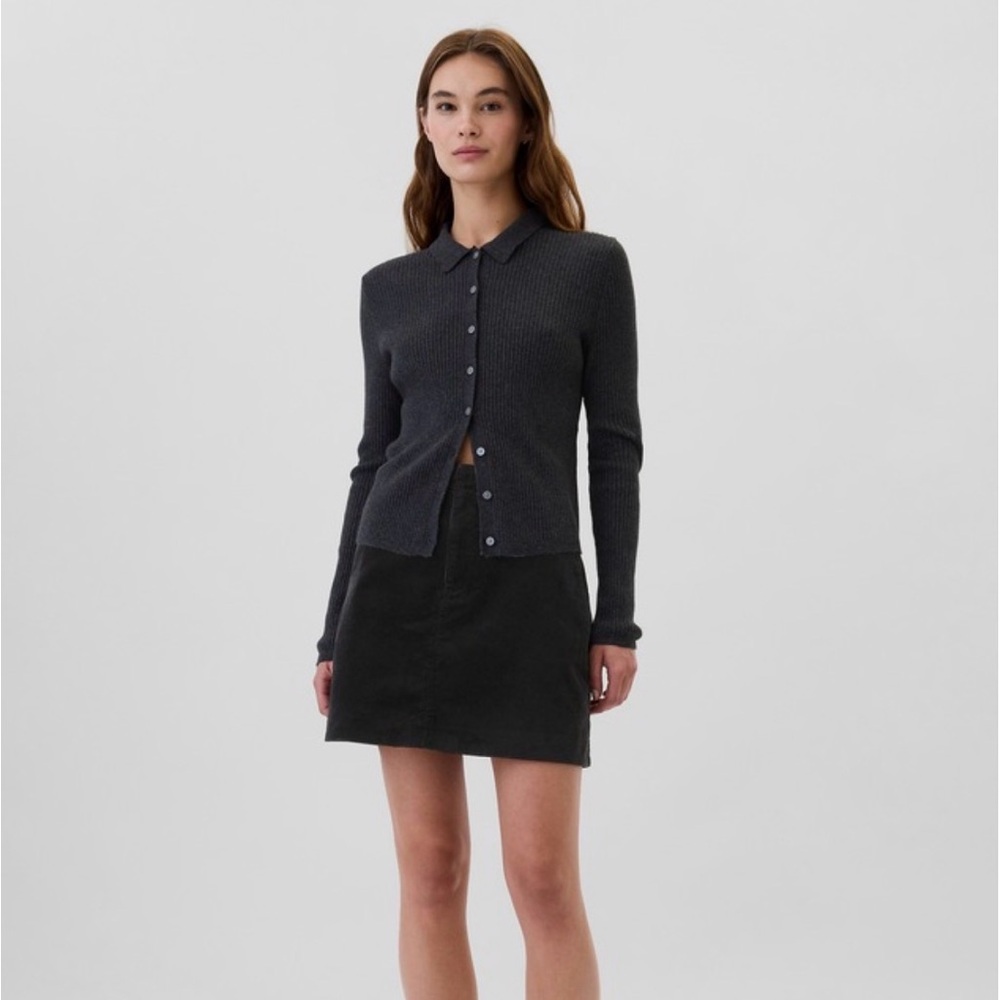 Gap Corduroy Mini Skirt - Black